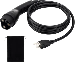 2.04.0620 Charging Power Cord with Storage Bag, 120V 3 Pin Charge Cable Assembly, Compatible with Evolution ICON EV Golf Carts