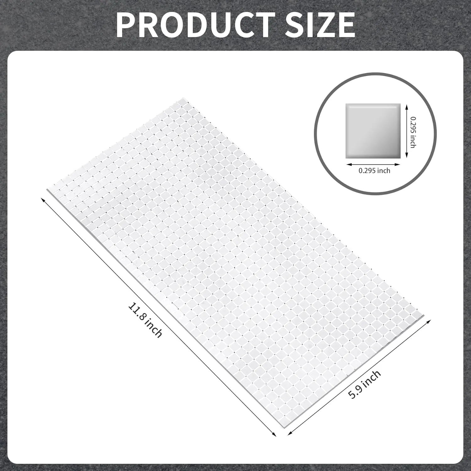8000 PCS Disco Mirror Tiles, 7.5 x 7.5 mm Self Adhesive Mosaic Tiles for Disco Ball Decor, DIY Craft Party Decoration