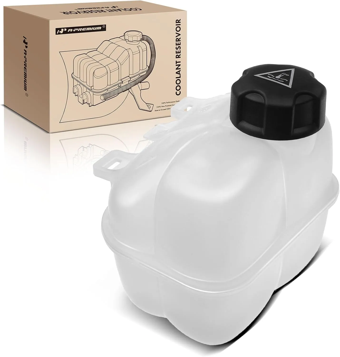 A-Premium Engine Coolant Overflow Recovery Reservoir Tank [with Cap] Compatible with BMW 118i, 318i, i3 2014-2019, i3s, i8 2014-2019 & Mini Cooper 2007-2015, Cooper Countryman 2011-2016, DOHC, Petrol