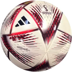 adidas Unisex-Adult FIFA World Cup Qatar 2022 Al Hilm World Cup Final Mini Soccer Ball, MET/Champagne, 1