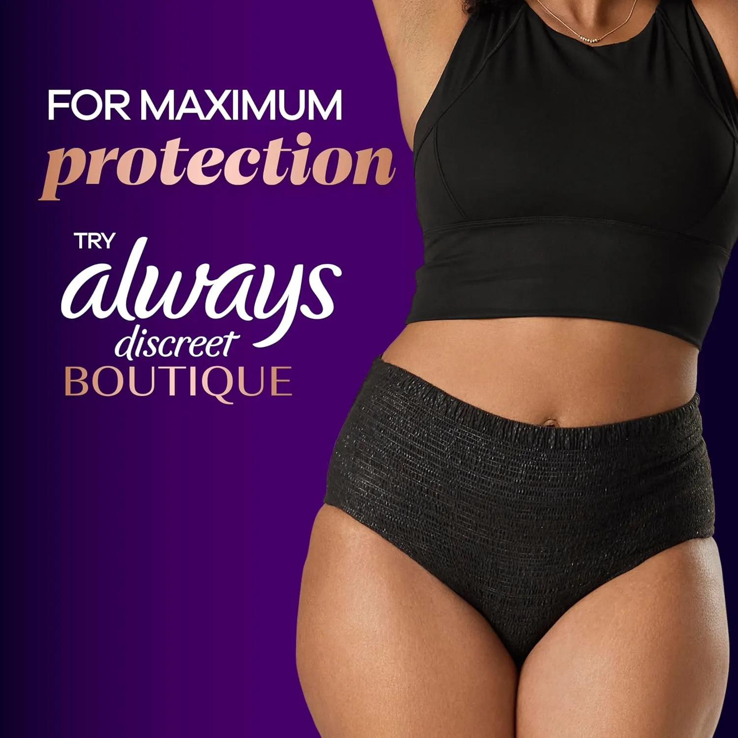 Always Discreet Adult Incontinence Pads for Women, Moderate Absorbency, Regular Length, Postpartum Pads, 198 CT