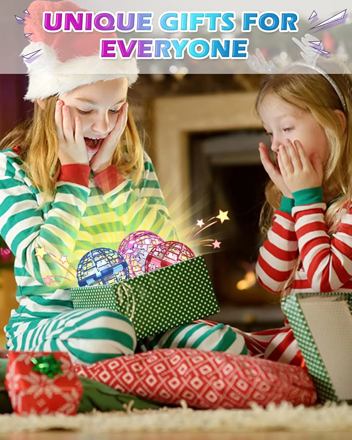 ATHLERIA Green Magic Flying Orb Ball with Lights,Cool Stuff Gadgets Christmas Birthday Gift Ideas for Boy Girl Teen 6 7 8 9 10  Year,Indoor Outside Hover Boomerang Mini Drones