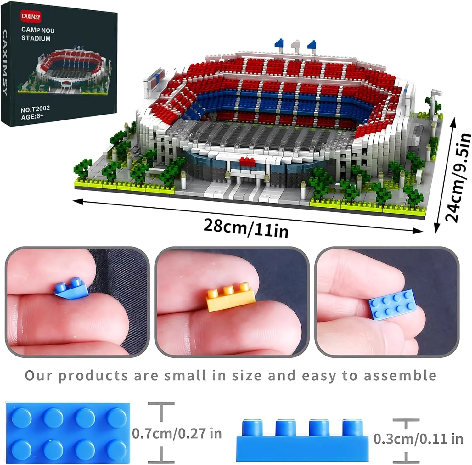 Barcelona Soccer Stadium Building Blocks Sets Toys Football Architecture Model Kits Gifts for Adults Kids Boys 3500 Pieces