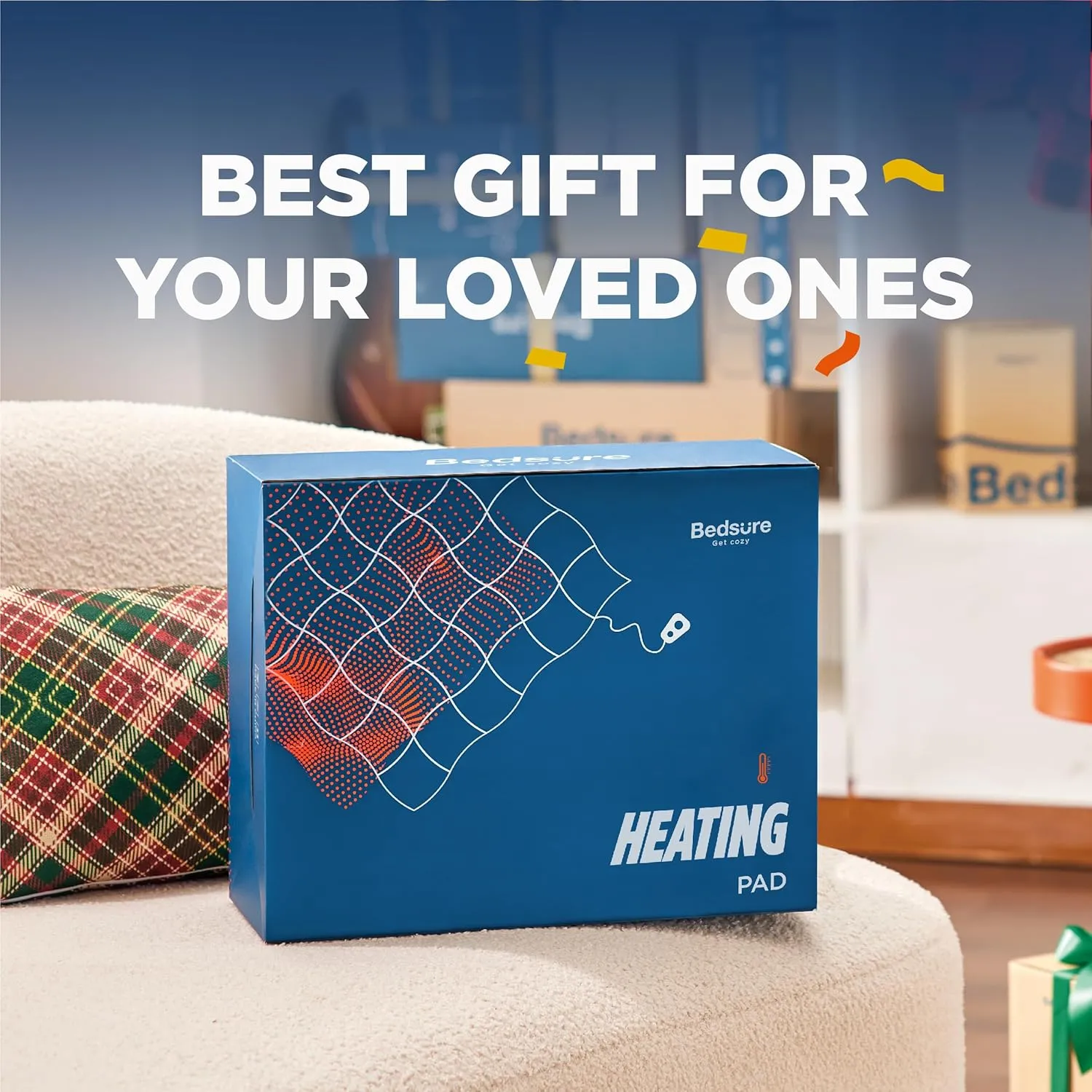 Bedsure Heating Pad for Neck and Shoulders Pain Relief - Father's Day & Birthday Gifts for Women Men Moms, FSA HSA Eligible, Weigthed Heated Pad 2.2lbs, Large Heated Wrap, 24" x 22", Teal