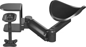 BONTEC Adjustable Arm Rest for Desk, Ergonomic Elbow Rest Pad, 360° Rotating & Extendable Desk Arm Support, Durable Aluminum, Keyboard & Computer Arm Rest Pad, Office & Gaming Desk Accessories