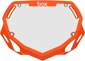Box Components Two 3D Impact Resistant BMX Bike Number Plate w/Adjustable Straps for Adults, Mini, Strider, Plate Bikes, Bicycle Parts 100% Quality Guaranteed