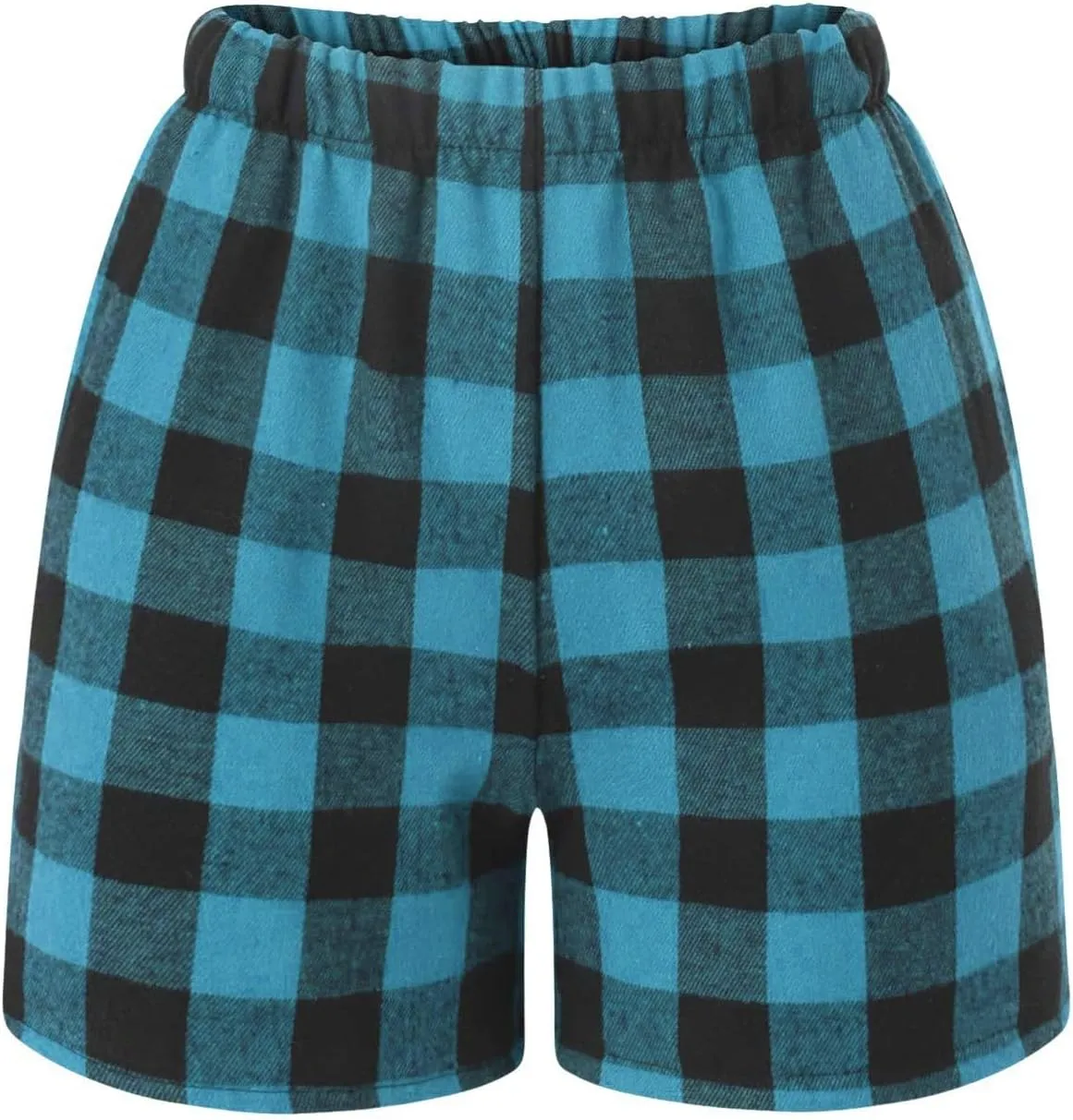 Boys Girls Colorful Plaid Shorts with Pocket Elastic Waist Pull On Shorts Comfort Soft Causal Daily Bottoms