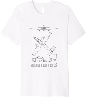 Bréguet 1050 Alizé French ASW Aircraft Blueprints Premium T-Shirt
