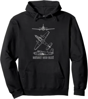 Bréguet 1050 Alizé French ASW Aircraft Blueprints Pullover Hoodie