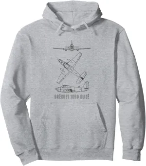 Bréguet 1050 Alizé French ASW Aircraft Blueprints Pullover Hoodie