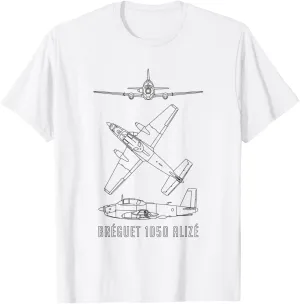 Bréguet 1050 Alizé French ASW Aircraft Blueprints T-Shirt