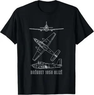 Bréguet 1050 Alizé French ASW Aircraft Blueprints T-Shirt