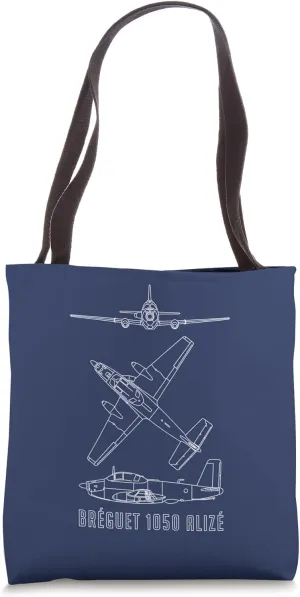 Bréguet 1050 Alizé French ASW Aircraft Blueprints Tote Bag