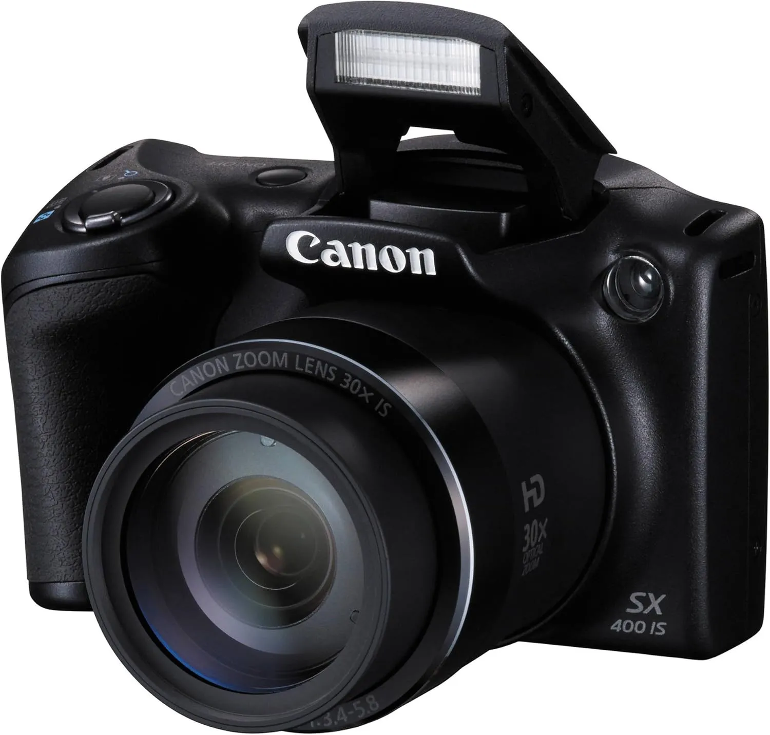 Canon Powershot SX400 is 16.0 MP Digital Camera with 30x Optical Zoom and 720p HD Video (Black)