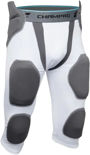 CHAMPRO Man-Up 7-Pad Integrated Youth Girdle WHITE ,Medium