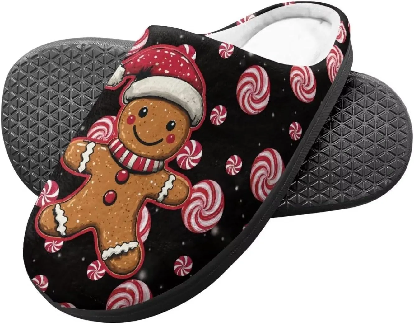 Christmas Slippers Christmas Slippers for Family Non-Slip Home Shoes for Men Woman