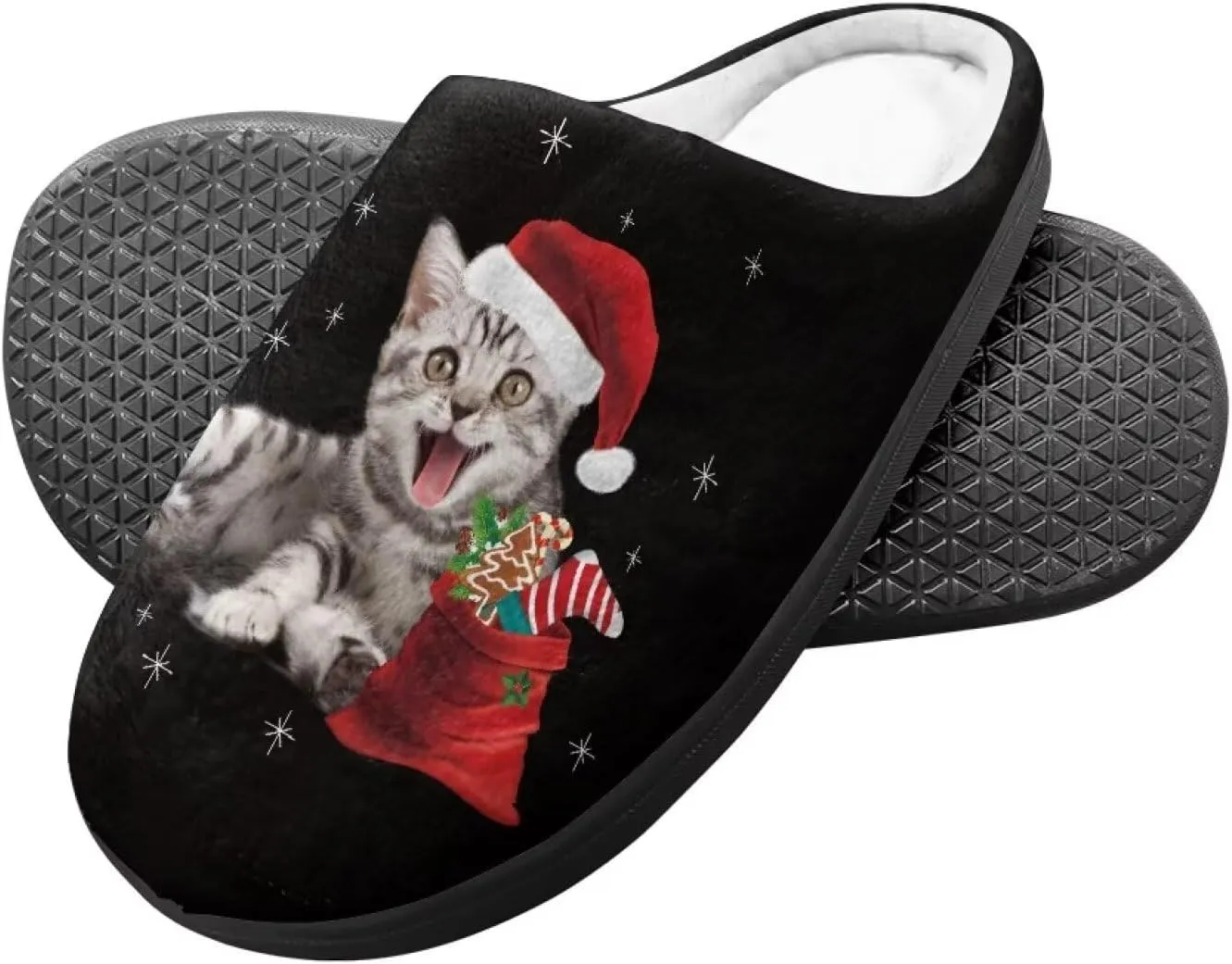 Christmas Slippers Christmas Slippers for Family Non-Slip Home Shoes for Men Woman