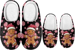 Christmas Slippers Christmas Slippers for Family Non-Slip Home Shoes for Men Woman