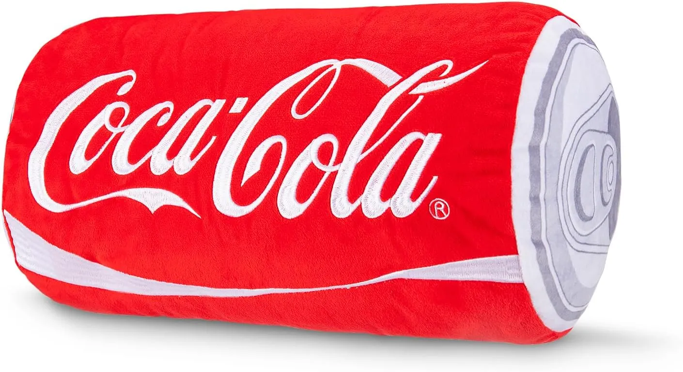 Coca-Cola 15" Novelty Plush Can, Dorm Decor, Squishy Soft Throw Pillow, Collector Toy
