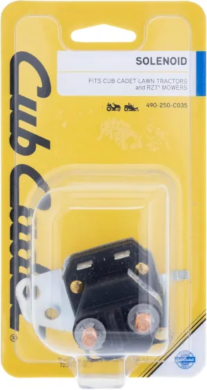 CUB CADET 490-250-C035 12 Volt Solenoid Z-Force RZT XT1 XT2 ZT1 ZT2 ZT3 ZTS1