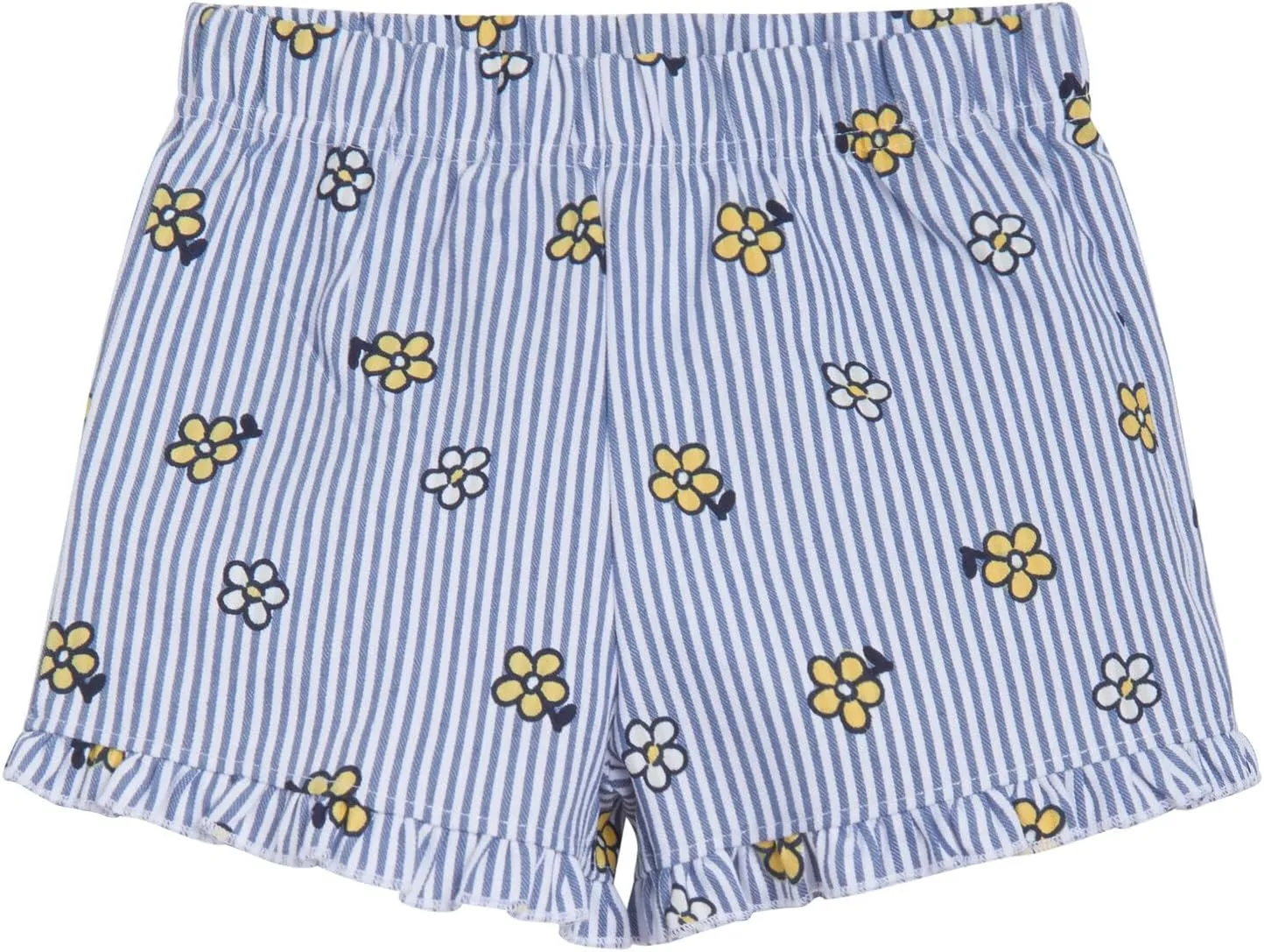 Disney Floral T-Shirt and Chambray Shorts Outfit Set Infant to Big Kid Sizes (12 Months - 14-16)