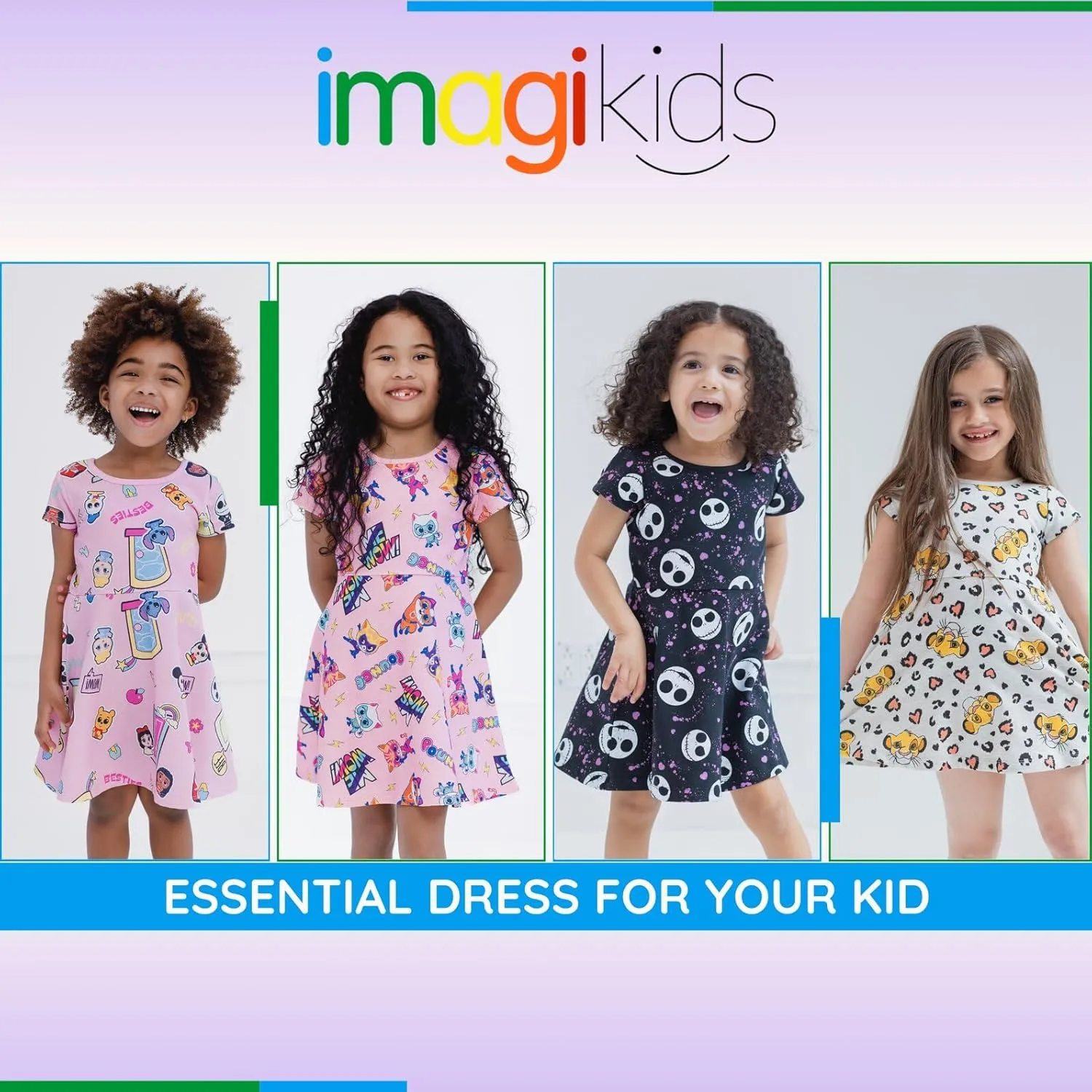 Disney French Terry Skater Dress Infant to Big Kid Sizes (18 Months - 14-16)