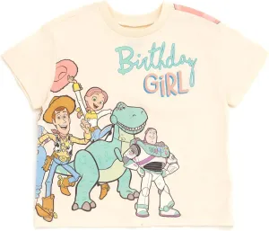 Disney Junior Birthday Girls T-Shirt Toddler to Big Kid Sizes (2T - 14-16)