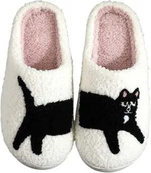 Dog Cat Slippers Plush Animal Pet Comfortable Winter Women Men Soft Non-slip