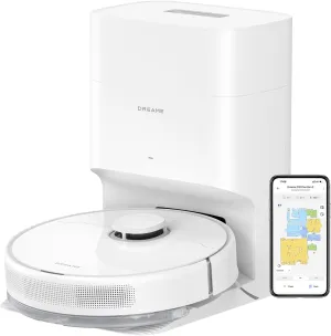 DREAME D10 Plus Gen 2 Robot Vacuum and Mop with Self-Emptying Base for 90 Days of Cleaning, 6000 Pa Suction and LiDAR Navigation, Obstacle Avoidance, Wi-Fi Connected