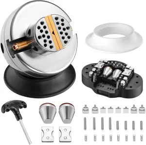 DZQ Ball Vise 4" Engraving Setting Tool 360°Rotation Professional Ball Vise 36PCS Attachment Jewelry Engraving Block Tools Standard Block