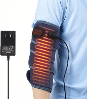 Elbow Heating Pad Sleeve for Multiple Body Areas, Electric Heated Pad Wrap, 4 Heat Modes, 3 Timing, 78" Long Charge Cord, Heated Brace for Elbow Arm Ankle Knee Legs Wrist