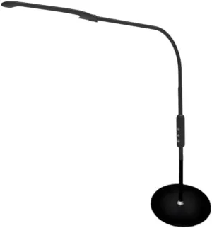 Eschenbach Magno Lumina Max 5 Color Temperature LED Flexible Gooseneck Desktop Lamp with Remote, Black, L4V-MAGNO-DESK-LAMP
