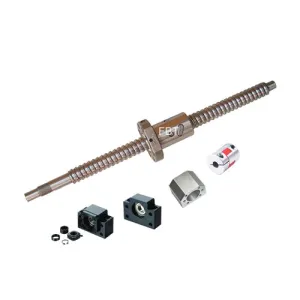 FBT Dia.20mm 2010 Anti-backlashed Ballscrew CNC Parts X Y Zkits = SFU2010 - L950 mm   Metal Deflector Ball nut   BK15 BF15 nd Support   NUT HOUSINGS   Flexible Coupler