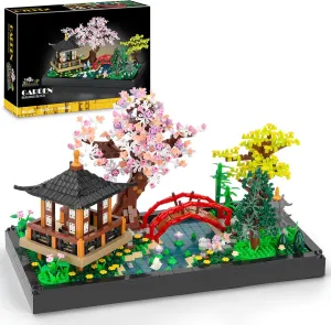 Finger Rock Cherry Blossom Bonsai Tree Building Set, Creative Japanese Tranquil Zen Gardens, Sakura Flowers and Plants Display Model Gift for Adults Teens 14  (2280 PCS)