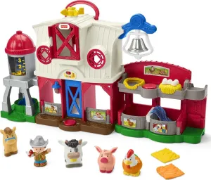 Fisher-Price Little People Toddler Learning Toy Caring for Animals Farm Playset with Smart Stages for Pretend Play Kids Ages 1  Years​