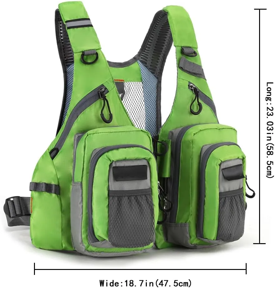 Fishing vest Fly fishing Luya Stream Fishing multi-pocket sizes are adjustable for both men and women