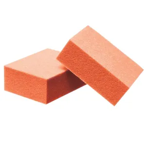 ForPro Professional Collection Mini Buffing Block, Orange, 100/180 Grit, 1000-Count