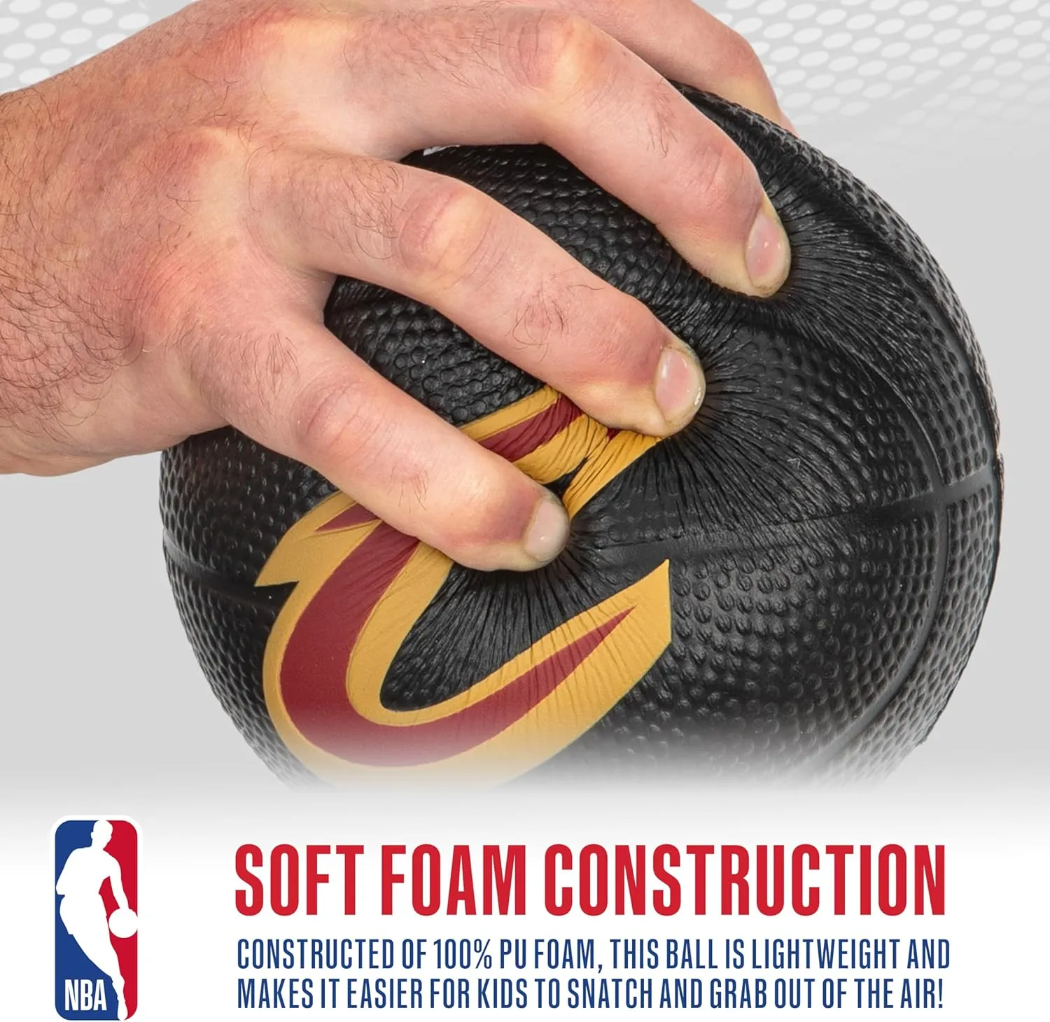 Franklin Sports Kids NBA Mini Foam Basketball - 5.5" Inch Soft Toy Basketball for Indoor or Mini Over the Door Hoops