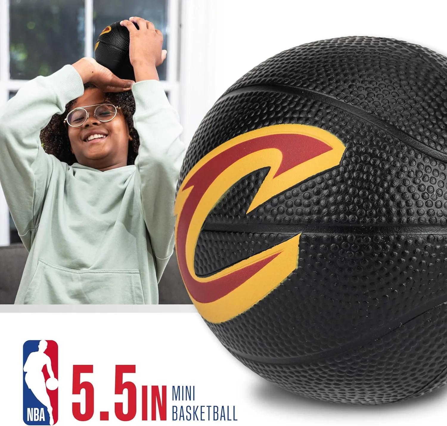 Franklin Sports Kids NBA Mini Foam Basketball - 5.5" Inch Soft Toy Basketball for Indoor or Mini Over the Door Hoops