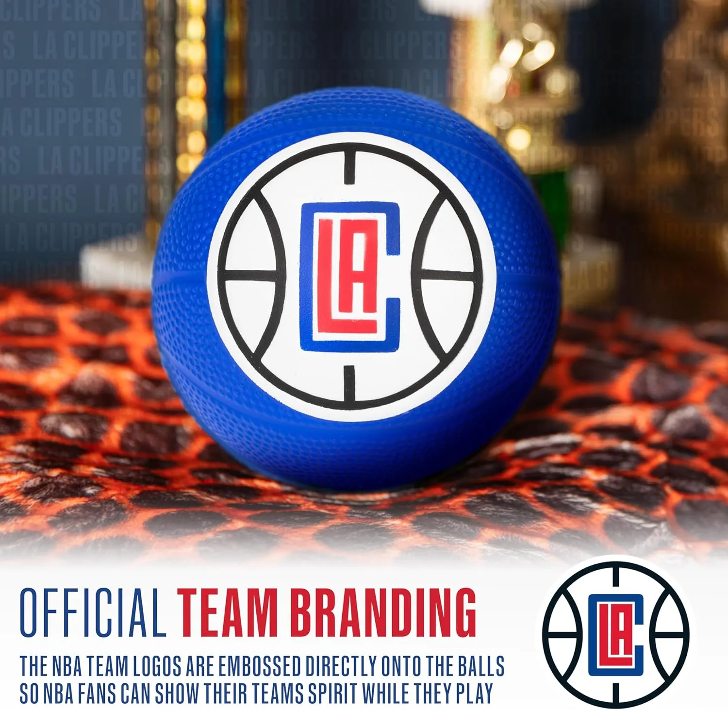 Franklin Sports Kids NBA Mini Foam Basketball - 5.5" Inch Soft Toy Basketball for Indoor or Mini Over the Door Hoops