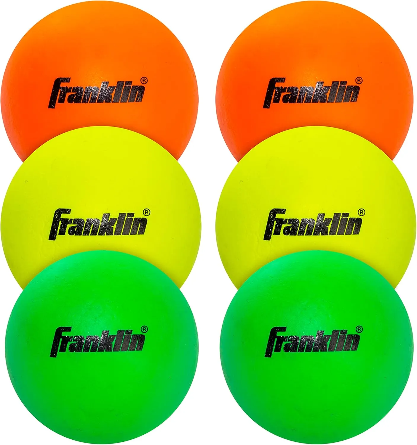 Franklin Sports Lacrosse Balls - Soft Rubber Lacrosse Balls for Kids - Perfect for Beginners & First Time Players - Softer & Smaller Construction than Regulation Balls - Bright Colors