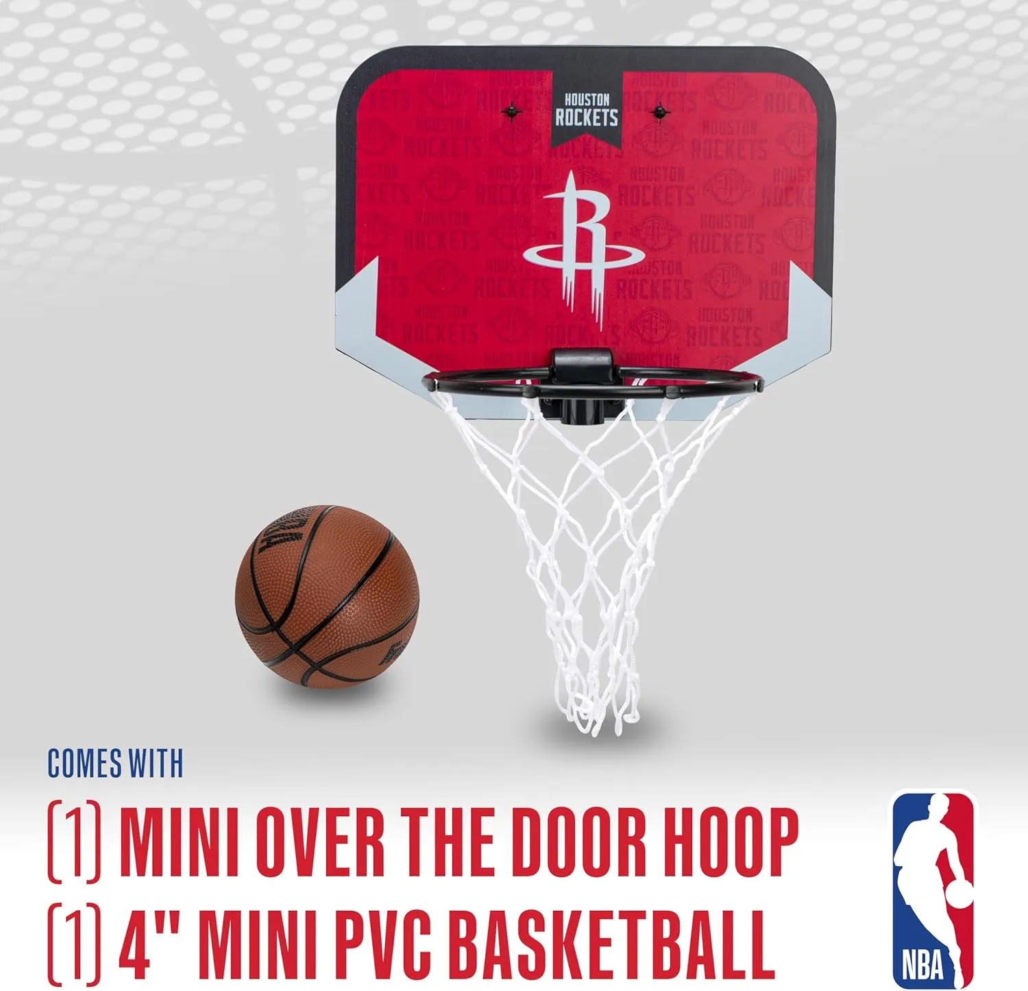 Franklin Sports NBA Team Over The Door Basketball Hoop - Kids Indoor Mini Basketball Hoop with Basketball - NBA Fan Shop Mini Hoop for Bedroom & Office