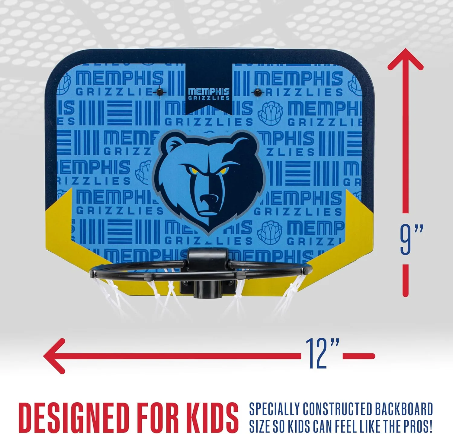 Franklin Sports NBA Team Over The Door Basketball Hoop - Kids Indoor Mini Basketball Hoop with Basketball - NBA Fan Shop Mini Hoop for Bedroom & Office