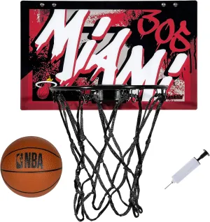 Franklin Sports NBA Team Over the Door Basketball Hoops - Kids Indoor Mini Basketball Hoop   Ball Set - NBA Fan Mini Hoops