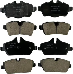 Front and Rear Ceramic Brake Pads for 2007-2015 Mini Cooper Disc Brake Kit Replacement P-1308, P-1309
