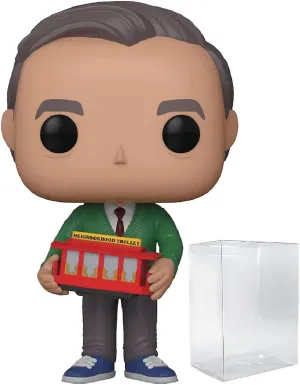 Funko Pop! Mister Rogers Neighborhood - Mr. Rogers Vinyl Figure (Bundled with Compatible Box Protector Case), Multicolor, 3.75 inches