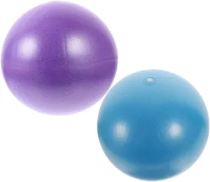 GANAZONO 9 Inch Pilates Ball Yoga Ball for Women for Fitness Balance Training PVC Material