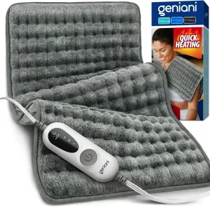 GENIANI Heating Pad for Back Pain & Cramps Relief - Auto Shut Off, Machine Washable, Moist Heat Pad for Neck & Shoulder - Birthday Gifts for Women, Extra Large 24 x 12 inches