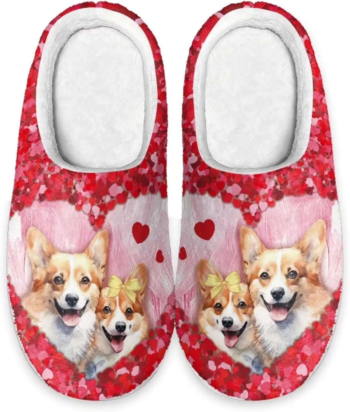 GIFTPUZZ Warm Slippers Couple Family Fall Winter Shoes for Home Hostel Non Slip Soft Sole Women Men Footwear