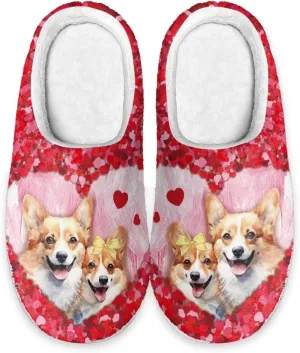 GIFTPUZZ Warm Slippers Couple Family Fall Winter Shoes for Home Hostel Non Slip Soft Sole Women Men Footwear